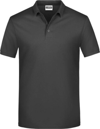Pánské piqué polo James & Nicholson, tmavě šedá, L