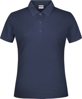 Dámské piqué polo James & Nicholson, námořní modrá, 3XL