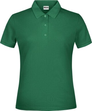 Dámské piqué polo James & Nicholson, středně zelená, L