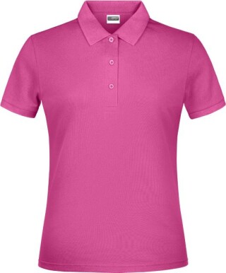 Dámské piqué polo James & Nicholson, růžová, L