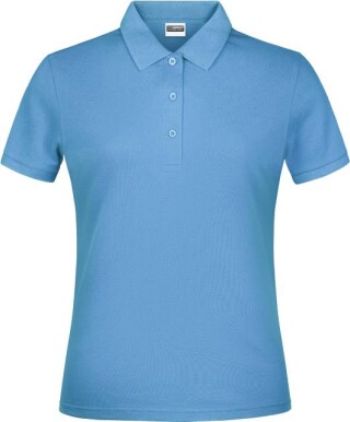 Dámské piqué polo James & Nicholson, světle modrá, L