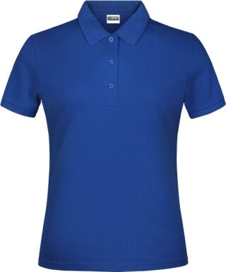 Dámské piqué polo James & Nicholson, tmavě královská modrá, 3XL