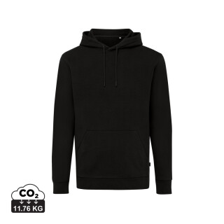 Mikina s kapucí z recyklované bavlny, černá, 4XL