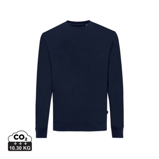 Mikina z recyklované bavlny, námořní modrá, 4XL