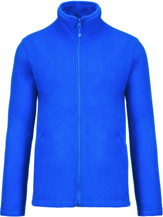 Pánská mikrofleecová mikina Kariban fleece jacket men, tmavě modrá, vel. 3XL