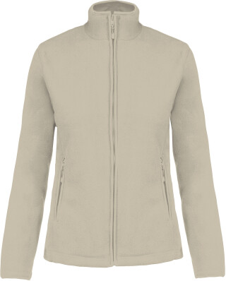 Dámská mikrofleecová mikina Kariban fleece jacket women, béžová, vel. XL