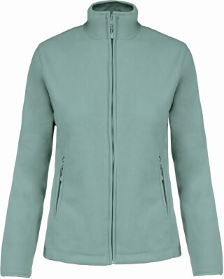 Dámská mikrofleecová mikina Kariban fleece jacket women, šedozelená, vel. M