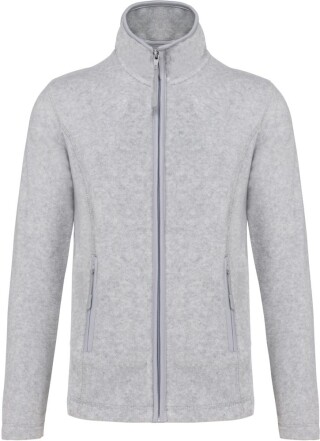 Dámská mikrofleecová mikina Kariban fleece jacket women, šedý melír, vel. 4XL
