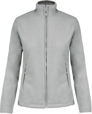 Dámská mikrofleecová mikina Kariban fleece jacket women, sv. šedá, vel. M