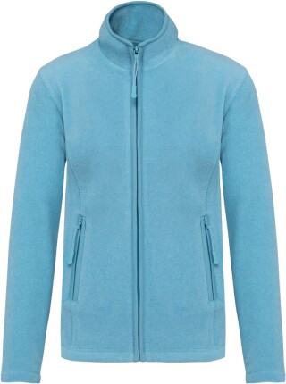 Dámská mikrofleecová mikina Kariban fleece jacket women, modrý melír, vel. XXL