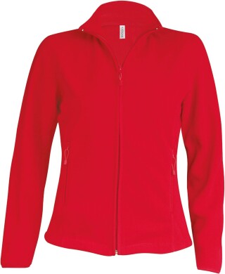 Dámská mikrofleecová mikina Kariban fleece jacket women, červená, M
