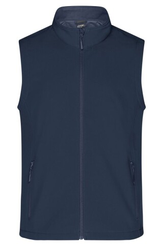 Pánská vesta James & Nicholson Promo softshell, námořní modrá, velikost L