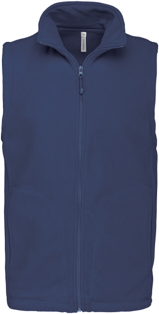 Pánská mikrofleecová vesta Kariban fleece vest men, tmavě modrá, vel. S
