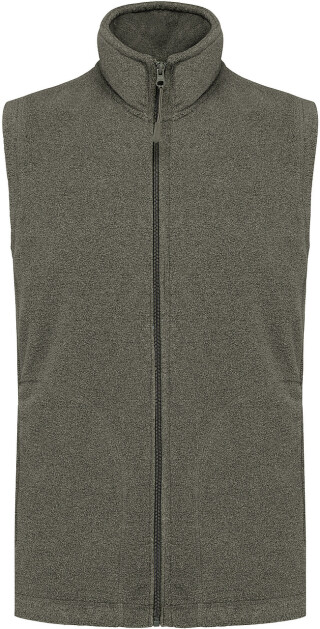 Pánská mikrofleecová vesta Kariban fleece vest men, vojenská světlá zelená, vel. 3XL