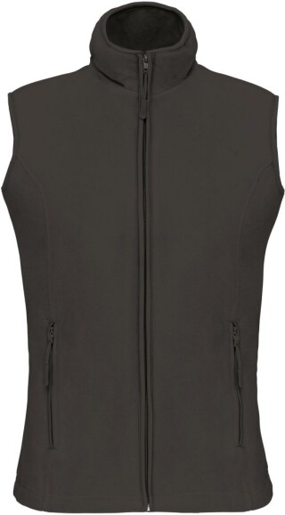 Dámská mikrofleecová vesta Kariban fleece vest women, tmavě šedá, vel. M
