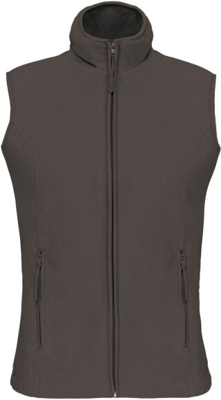 Dámská mikrofleecová vesta Kariban fleece vest women, vojenská tmavá zelená, vel. 3XL