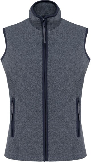 Dámská mikrofleecová vesta Kariban fleece vest women, tmavá námořní modrá, vel. XXL