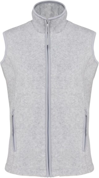 Dámská mikrofleecová vesta Kariban fleece vest women, sv. šedý melír, vel. 3XL