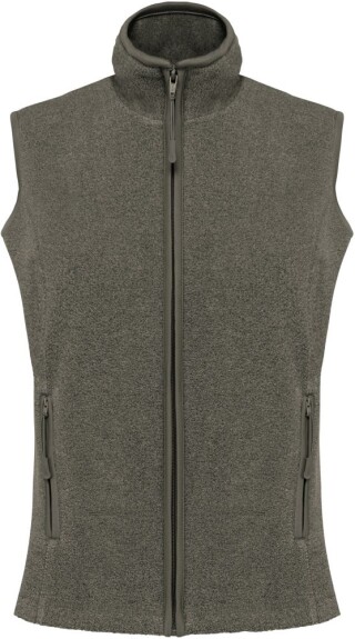 Dámská mikrofleecová vesta Kariban fleece vest women, vojenská světlá zelená, vel. 4XL