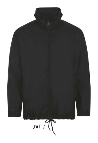 Unisex větrovka SOLS SHIFT - UNISEX WATER REPELLENT WINDBREAKER, černá, XS