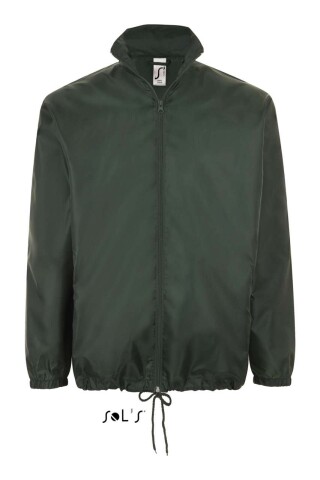 Unisex větrovka SOLS SHIFT - UNISEX WATER REPELLENT WINDBREAKER, tmavě zelená, M