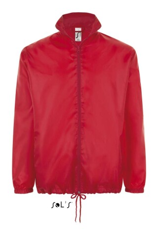 Unisex větrovka SOLS SHIFT - UNISEX WATER REPELLENT WINDBREAKER, červená, 3XL