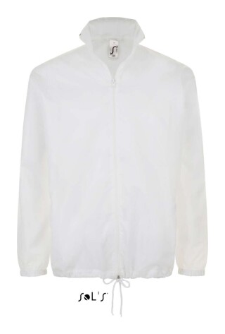 Unisex větrovka SOLS SHIFT - UNISEX WATER REPELLENT WINDBREAKER, bílá, XL