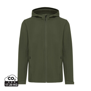 Pánská softshellová bunda z recyklovaného polyesteru, khaki, vel. 3XL