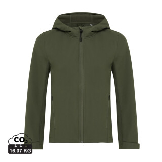 Dámská softshellová bunda z recyklovaného polyesteru, khaki, vel. L