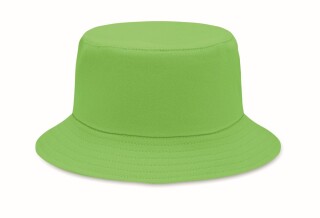 Klobouček z broušené bavlny, světle zelená