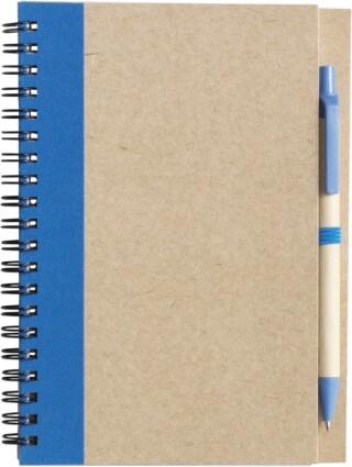 ADMINA Linkovaný poznámkový blok s propiskou, 60 stran, světle modrá