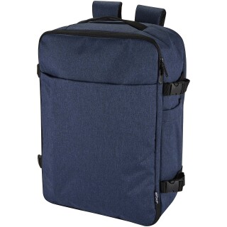 Batoh na notebook velikosti 17” z recyklovaného GRS, tmavě modrý melír