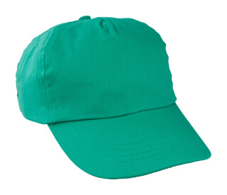 Bavlněná pětipanelová kšiltovka, zelená