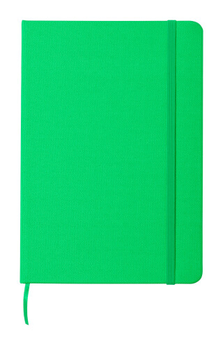 Blok A5 z RPET, 80 linkovaných listů, zelený