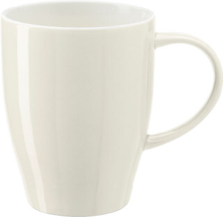 BONE Porcelánový hrnek s bílým vnitřkem, objem 350 ml, bílý