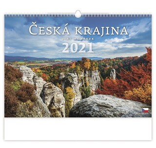 Česká krajina 2027, nástěnný kalendář, prodloužená záda