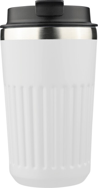 LACHOS Cestovní termohrnek z recyklované nerezové oceli, 400 ml, bílá