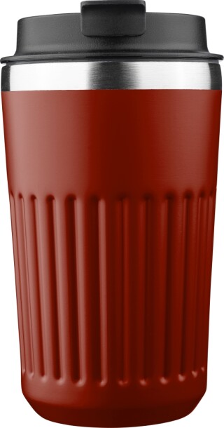 LACHOS Cestovní termohrnek z recyklované nerezové oceli, 400 ml, vínová
