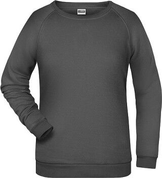 Dámská mikina James Nicholson sweatshirt women, antracitová, vel. M