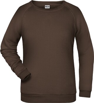 Dámská mikina James Nicholson sweatshirt women, hnědá, vel. XL