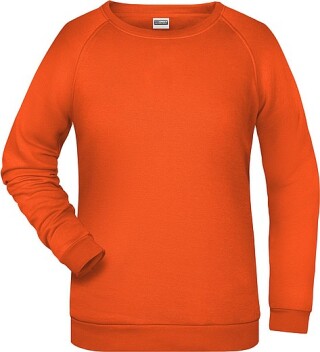 Dámská mikina James Nicholson sweatshirt women, oranžová, vel. M
