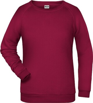 Dámská mikina James Nicholson sweatshirt women, vínová, vel. XL