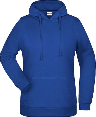 Dámská mikina s kapucí James Nicholson sweat hoodie women, tmavá královská modrá, vel. L