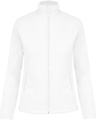 Dámská mikrofleecová mikina Kariban fleece jacket women, bílá, vel. XL