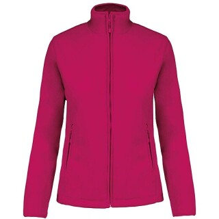 Dámská mikrofleecová mikina Kariban fleece jacket women, fuksiová, 3XL