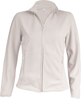 Dámská mikrofleecová mikina Kariban fleece jacket women, krémová, vel. 4XL