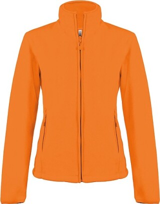 Dámská mikrofleecová mikina Kariban fleece jacket women, oranžová, vel. 3XL