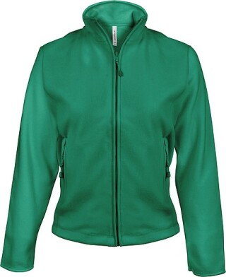 Dámská mikrofleecová mikina Kariban fleece jacket women, středně zelená, vel. 4XL
