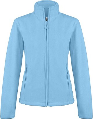 Dámská mikrofleecová mikina Kariban fleece jacket women, sv. modrá, vel. 4XL