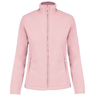 Dámská mikrofleecová mikina Kariban fleece jacket women, světle růžová, L